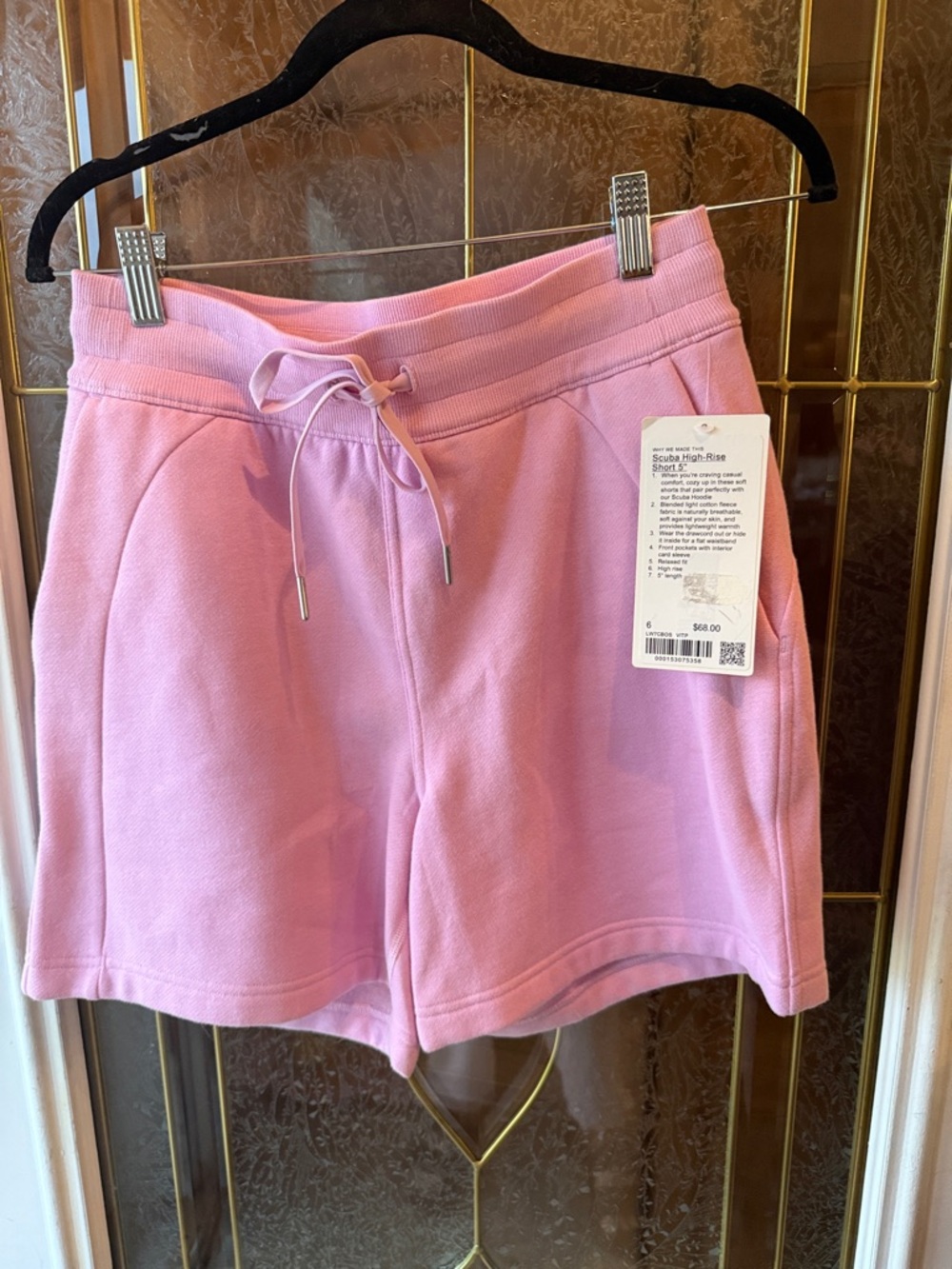 lululemon athletica Light Pink Drawstring Athletic Shorts